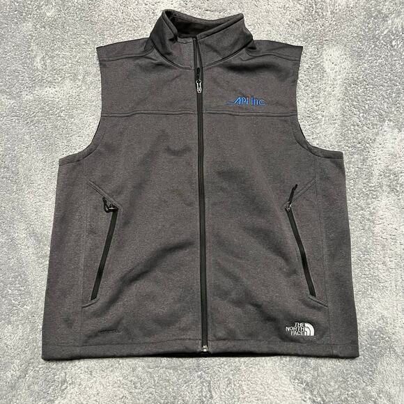 The North Face Jacket Mens XL Gray Windwall Ridgewall Vest Soft Shell Full Zip - Picture 1 of 11